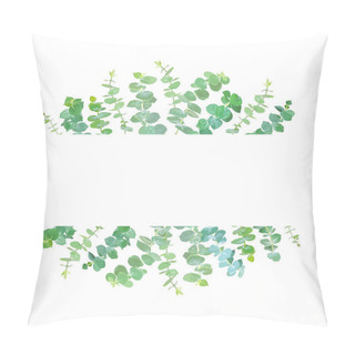 Personality  Vector Greenery Illustration For Rustic, Simple Wedding Design. Pillow Covers