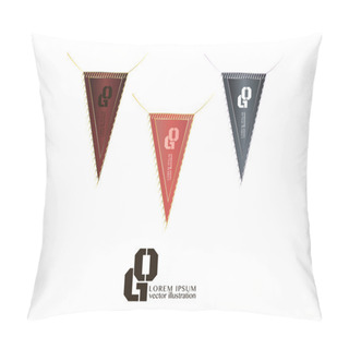 Personality  Pennant Templates Sports Pillow Covers