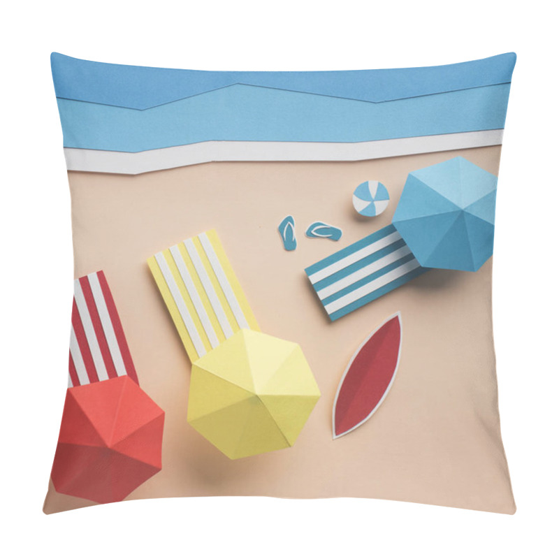 Personality  Close Up Of Vacation On The Sandy Beach Near The Ocean Pillow Covers