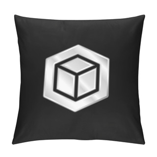 Personality  3d Silver Plated Metallic Icon Pillow Covers