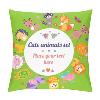 Personality  Animals Around The Globe Pillow Covers