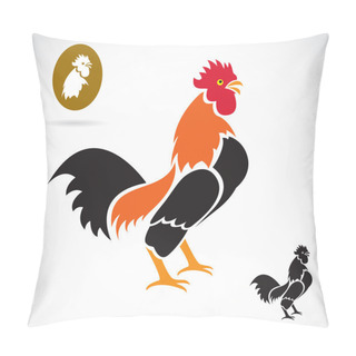 Personality  Vector Image Of An Cock Pillow Covers