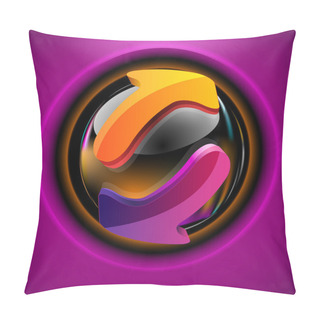 Personality  Button Icon With Arrows Pillow Covers