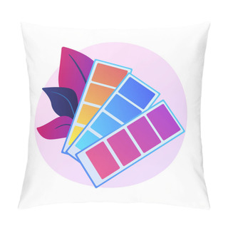 Personality  Colors Swatches Palette Vector Concept Metaphor. Pillow Covers
