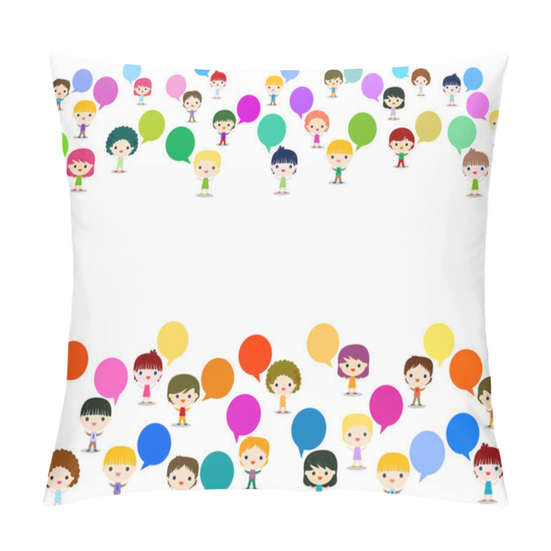 Personality  kids talking design pillow covers