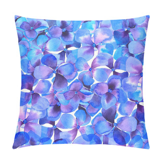 Personality  Seamless Watercolor Flower Background On White Pillow Covers