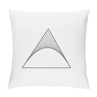 Personality  Triangle With Hyperbolic Paraboloid Pillow Covers