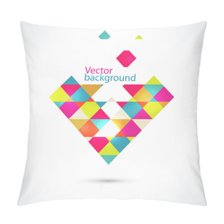 Personality  Abstract Vector Background With Triangles Pillow Covers