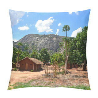 Personality  The Village Is In The Mountains. Fabulously Beautiful Landscape. Pillow Covers