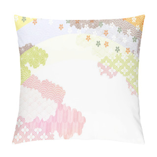 Personality  Cherry Blossoms Japanese Pattern New Year's Card Background  Pillow Covers