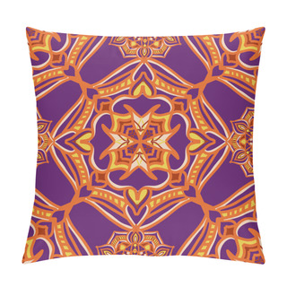 Personality  Vector Seamless Texture. Beautiful Colored Pattern For Design And Fashion With Decorative Elements Pillow Covers