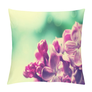 Personality  Lilac Flowers Background Pillow Covers