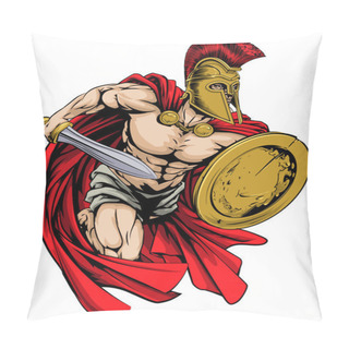 Personality  Spartan Mascot Pillow Covers