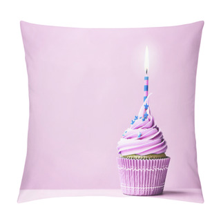 Personality  Purple Birthday Cupcake Pillow Covers