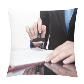 Personality  Stamping Documents Pillow Covers