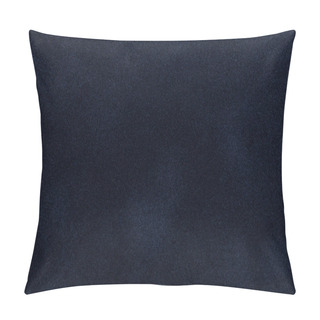 Personality  Dark Blue Suede Fabric Closeup. Velvet Texture. Pillow Covers