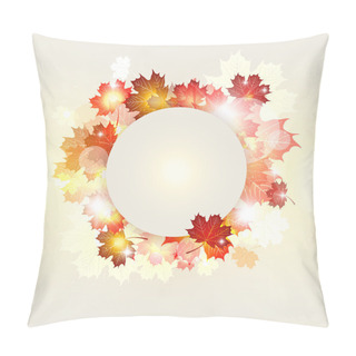 Personality   Illustration Of Bright Sunny Autumn Background With Golde Pillow Covers