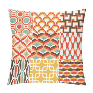 Personality  Seamless Retro Pattern Print Pillow Covers