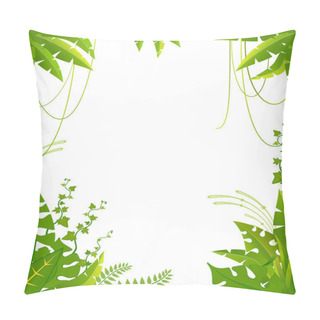 Personality  Beautiful Background With Tropical Branches Pillow Covers
