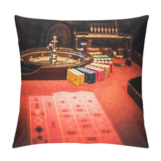 Personality  Casino Roulette Wheel Table Pillow Covers