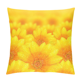 Personality  Fresh Yellow Flower Background Pillow Covers