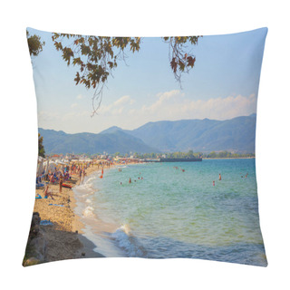 Personality  Beaches Of Stavros Pillow Covers