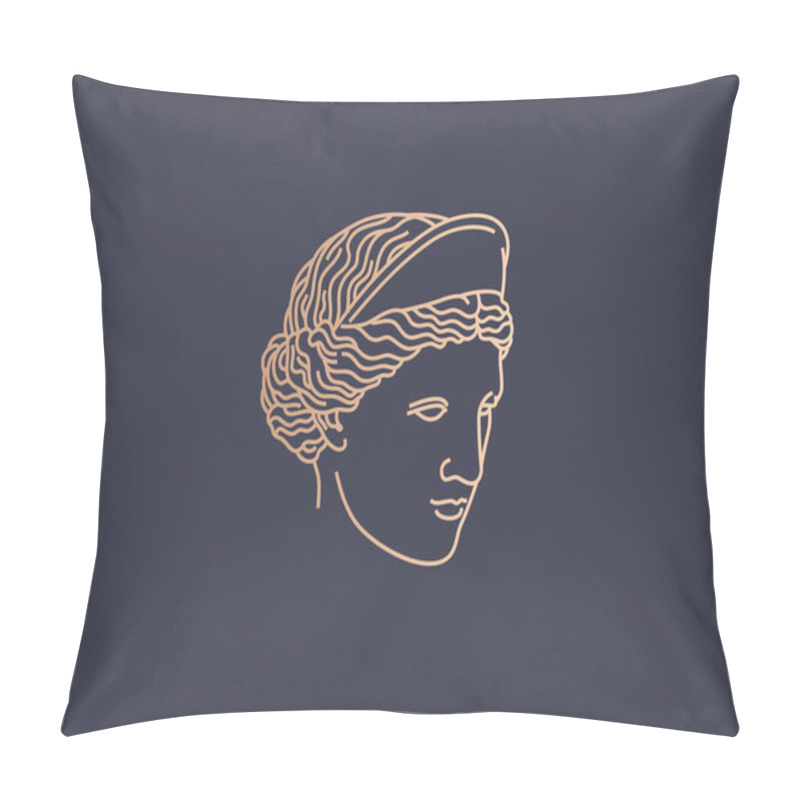 Personality  Aphrodite logo vector pillow covers
