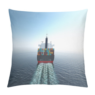 Personality  Cargo Ship Transportation. Pillow Covers