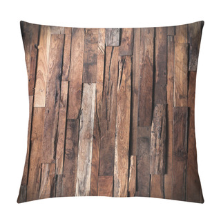 Personality  Design Of Dark Wood Background Pillow Covers