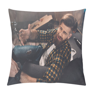 Personality  Young Man After Party  Pillow Covers