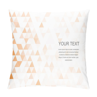 Personality  Vector : Orange Triangles Texture Background Pillow Covers