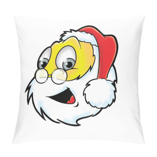 Personality  Funny Cheerful Santa Claus Smiley Pillow Covers