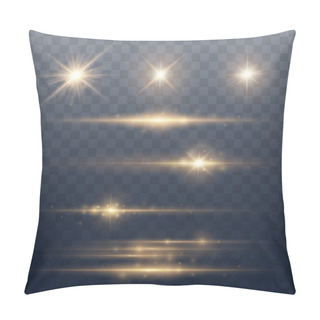 Personality  Gold Lens Flars Vector Illustration Pillow Covers
