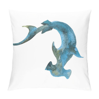 Personality  Hammerhead Shark Isolated On White Background Pillow Covers