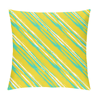 Personality  Multicolor Striped Pattern With Diagonal Lines Pillow Covers