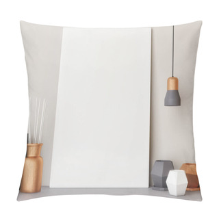 Personality  White Close Up Poster With Decoration Pillow Covers