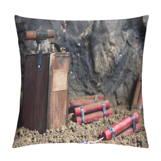 Personality  Detonator And Dynamite On Mine Pillow Covers