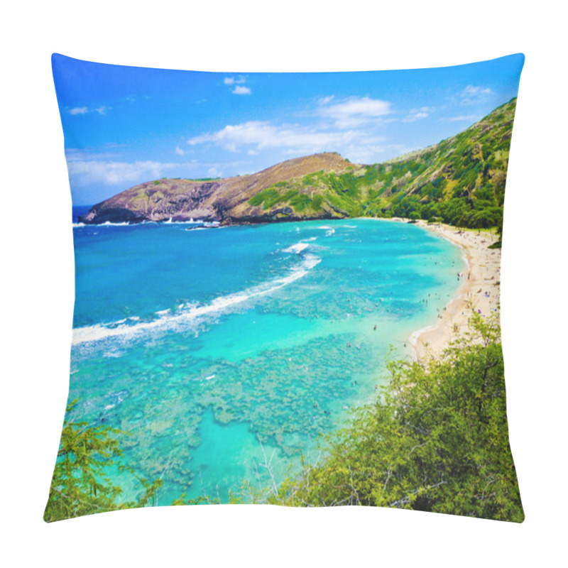 Personality  Snorkeling Bay in Oahu,Hawaii pillow covers