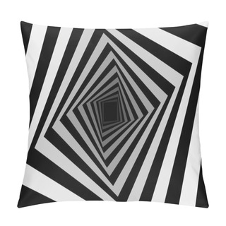 Personality  Square Optical Illusion Pattern Pillow Covers