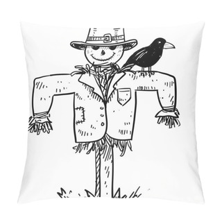 Personality  Scarecrow Sketch Pillow Covers