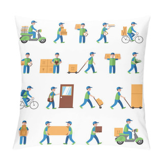 Personality  Postman People On White Pillow Covers
