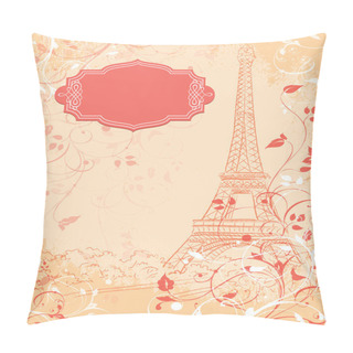 Personality  Paris, Background With The Eiffel Tower Pillow Covers