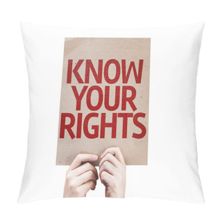 Personality  Know Your Rights Card Pillow Covers