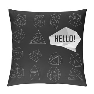 Personality  Abstract Modern Background With Polygons Design Pillow Covers
