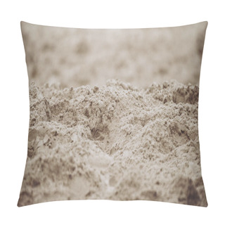 Personality  Closeup Of Sand Pattern Of A Beach In The Summer Pillow Covers