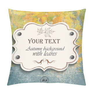 Personality  Vintage Autumn Background Pillow Covers
