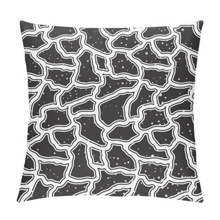 Personality  Stylized Vector Pattern Of Gray Stones Pillow Covers