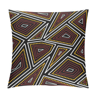 Personality  Aboriginal Art Vector Background. Pillow Covers