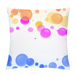 Personality  Vector Background With Colorful Bubbles. Pillow Covers