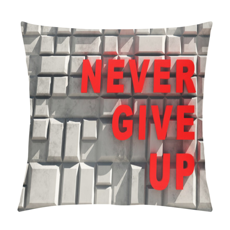 Personality  never give up pillow covers